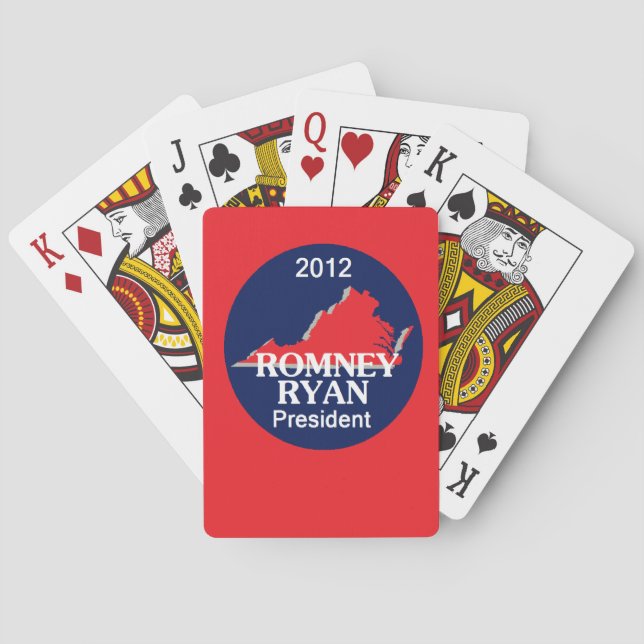 Baraja De Cartas Romney Ryan VIRGINIA (Reverso)