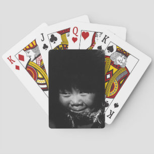 Baraja De Cartas Rompecabezas vintage de niño esquimal de Alaska EE