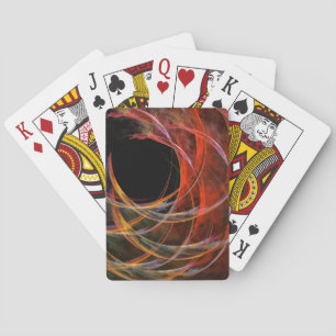 Baraja De Cartas Rompiendo el arte abstracto del círculo