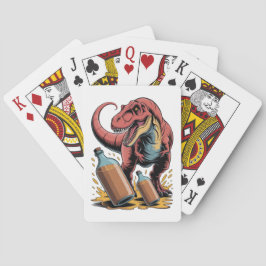 Baraja De Cartas Rompiendo Grandes Botellas