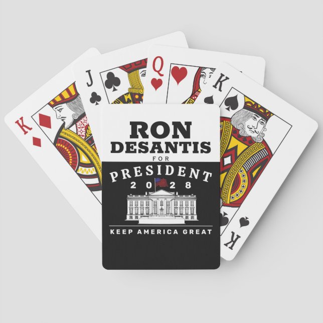 BARAJA DE CARTAS RON DESANTIS 2028 (Reverso)