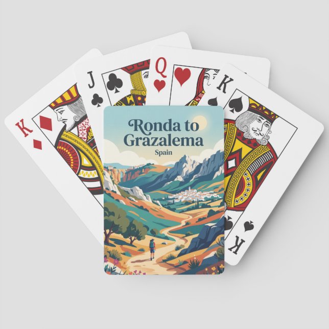 Baraja De Cartas Ronda a Grazalema España (Reverso)