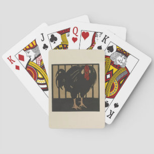 Baraja De Cartas Rooster - Ilustracion de Animales Cuadrados