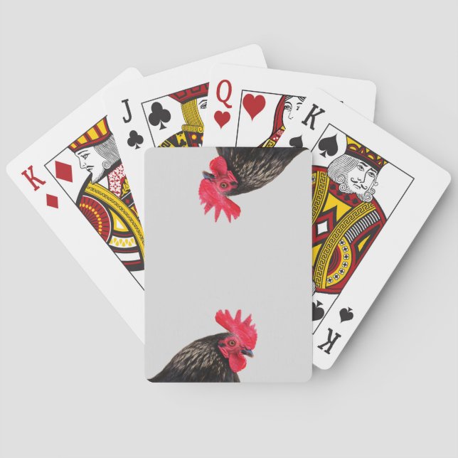 Baraja De Cartas Rooster negro (Reverso)