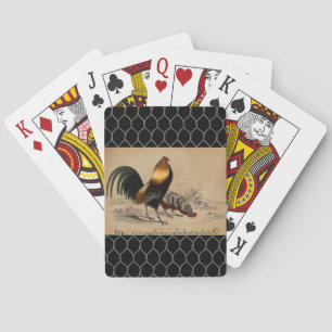 Baraja De Cartas "Rooster negro"