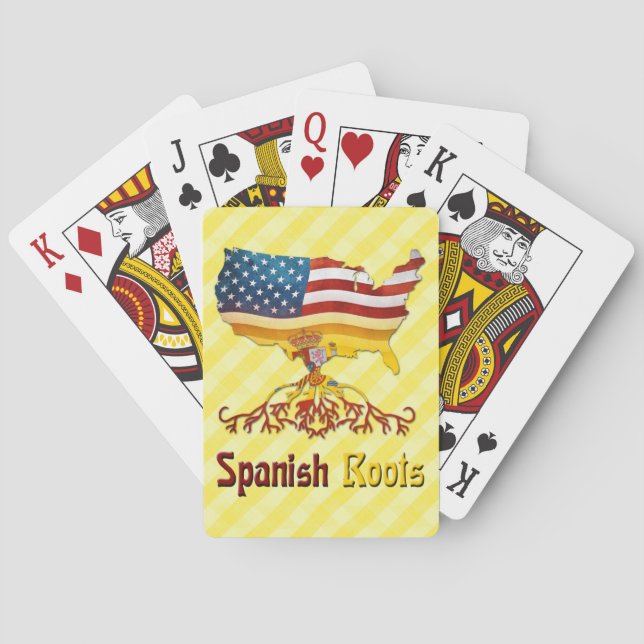 Baraja De Cartas Roots españoles americanos (Reverso)