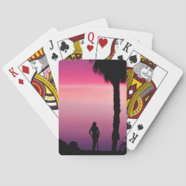 BARAJA DE CARTAS ROSA