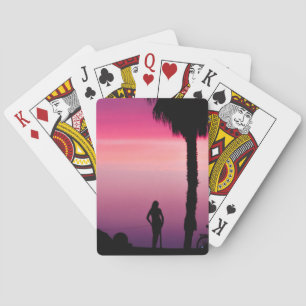 BARAJA DE CARTAS ROSA