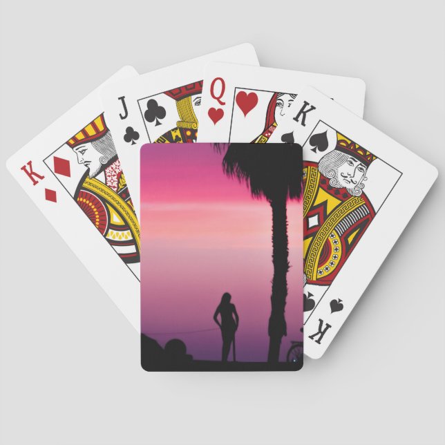 BARAJA DE CARTAS ROSA (Reverso)