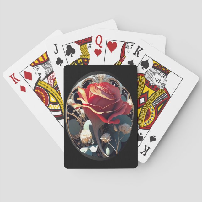 BARAJA DE CARTAS ROSA #1 (Reverso)