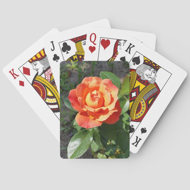 Baraja De Cartas rosa amarillo brillante (Reverso)