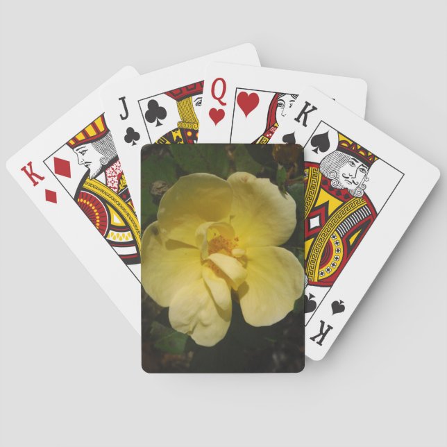 Baraja De Cartas Rosa amarillo salvaje (Reverso)