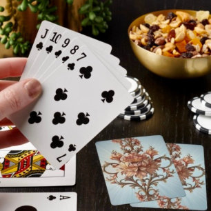 Baraja De Cartas Rosa barroca