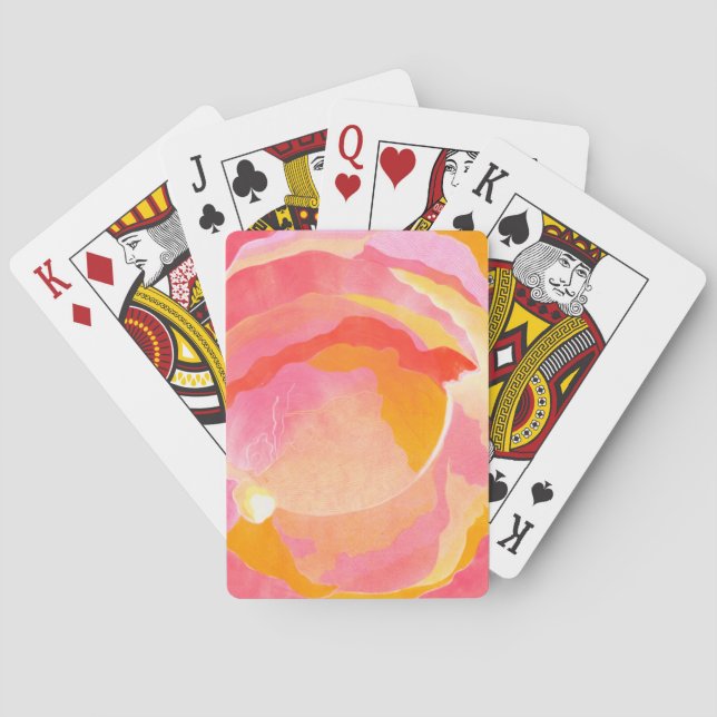 Baraja De Cartas Rosa de col III (Reverso)