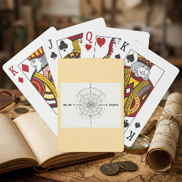 Baraja De Cartas Rosa de los vientos de brújula náutica de descubri