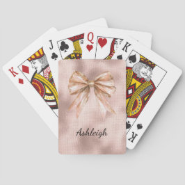 Baraja De Cartas Rosa de oro rosado de Rubor