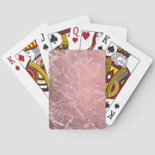 Baraja De Cartas Rosa Dorado Mármol Chic Moderno Glamour Tendencia