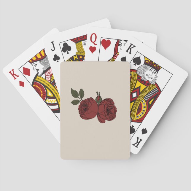 Baraja De Cartas Rosa Florentina (Reverso)