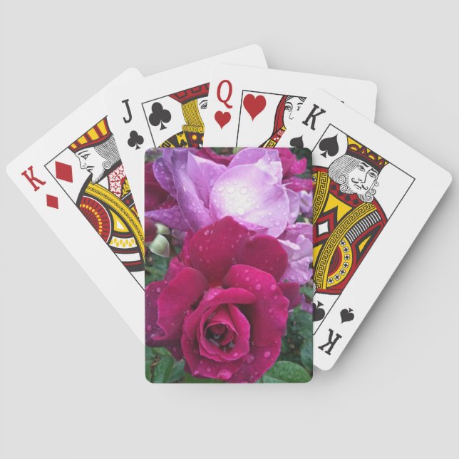 Baraja De Cartas Rosa morado (Reverso)