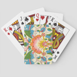 Baraja De Cartas Rosa postrado (por William Morris)