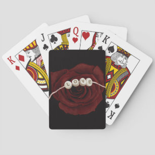 Baraja De Cartas Rosa Roja