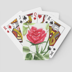 Baraja De Cartas Rosa Roja