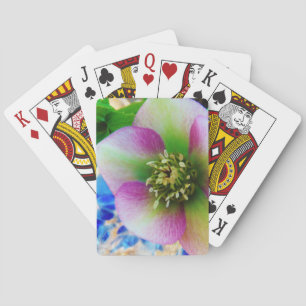 Baraja De Cartas Rosa rosa de Cuaresma bola de vidrio azul