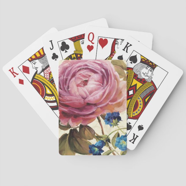 Baraja De Cartas Rosa rosa en pleno auge (Reverso)