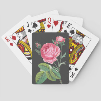 Baraja De Cartas Rosa rosa floral moderno