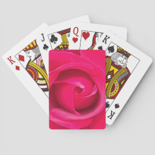 Baraja De Cartas Rosa Rosa Roja Romántica