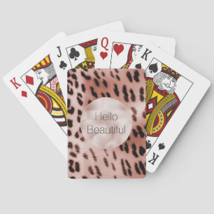 Baraja De Cartas Rosa Rubor Pink Leopard