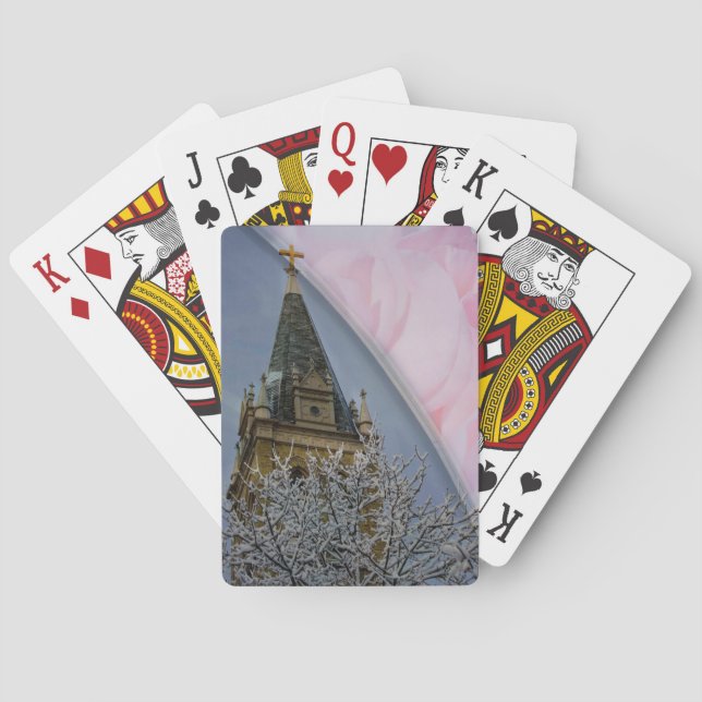 Baraja De Cartas Rosa Sagrada (Reverso)