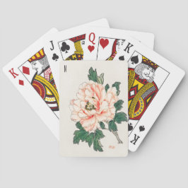 Baraja De Cartas Rosa y abeja rosadas antiguas personalizadas