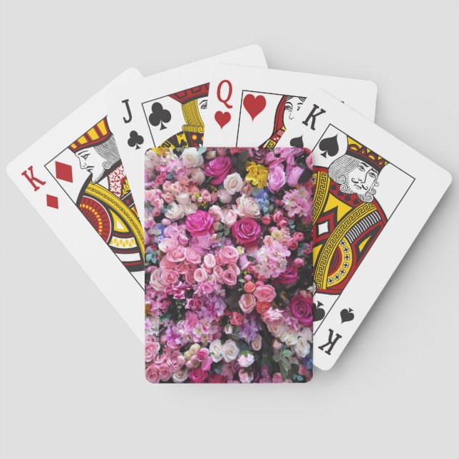 Baraja De Cartas Rosas, (Reverso)