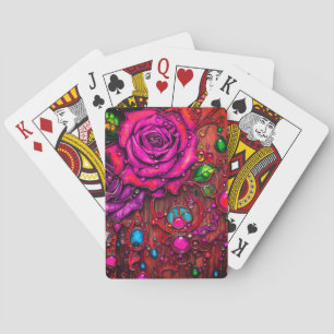 Baraja De Cartas Rosas
