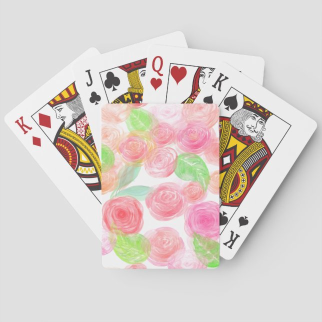 Baraja De Cartas Rosas Airy (Reverso)