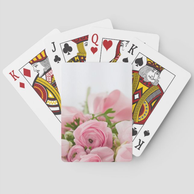 Baraja De Cartas Rosas Bodas rosados (Reverso)