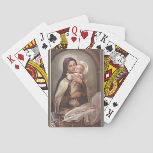 Baraja De Cartas Rosas de Santa Teresa la Florecilla Jesús
