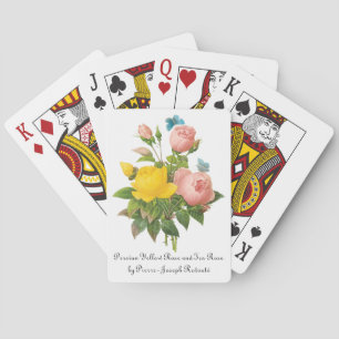 Baraja De Cartas Rosas de té rosa amarillo persa de Redoute