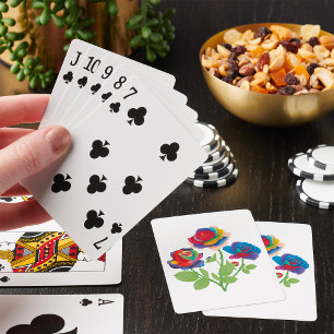 Baraja De Cartas Rosas del arcoiris