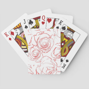 Baraja De Cartas Roses rojos