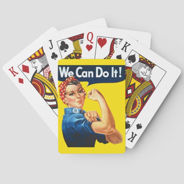 Baraja De Cartas Rosie the Riveter (Poster icónico) (¡Podemos hacer (Reverso)