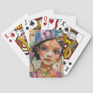 Baraja De Cartas Rostro de Collage de Álbum Antiguo (1)
