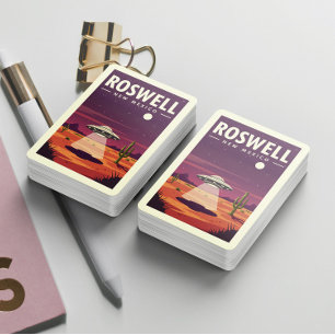 Baraja De Cartas Roswell Nuevo México Antiguo