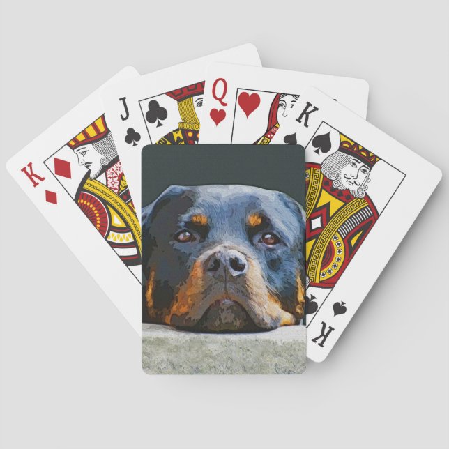 Baraja De Cartas Rottweiler (Reverso)