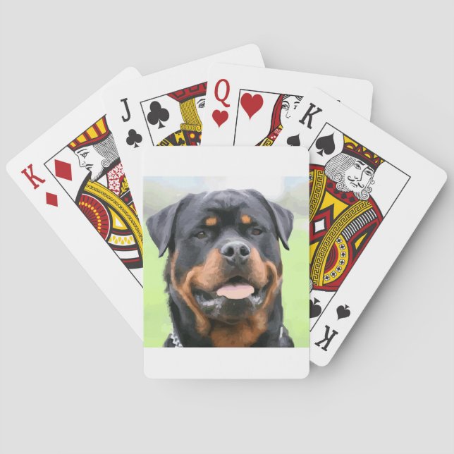 Baraja De Cartas rottweiler (Reverso)