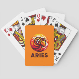 Baraja De Cartas Rótulo de Astrología Fiery Aries