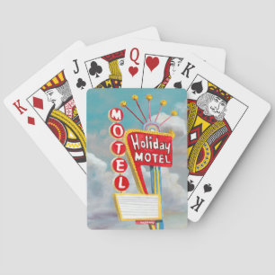 Baraja De Cartas Rótulo de Holiday Motel