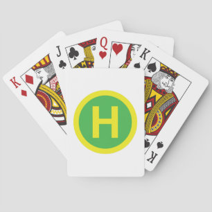 Baraja De Cartas Rótulo Helipad