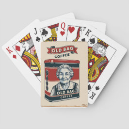 Baraja De Cartas Rótulo publicitario de estaño para el café de la b